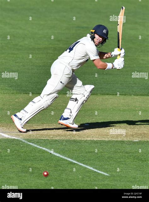 Marcus Harris From The Bushrangers Bats During Day Of The Marsh