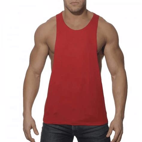 New Style Men Deep Low Cut Tank Top Custom Gym Fitness Thin Vest Sexy Men Muscle Stringer