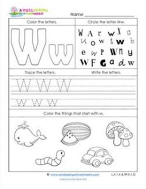 ABC Worksheets - Letter W - Alphabet Worksheets | A Wellspring