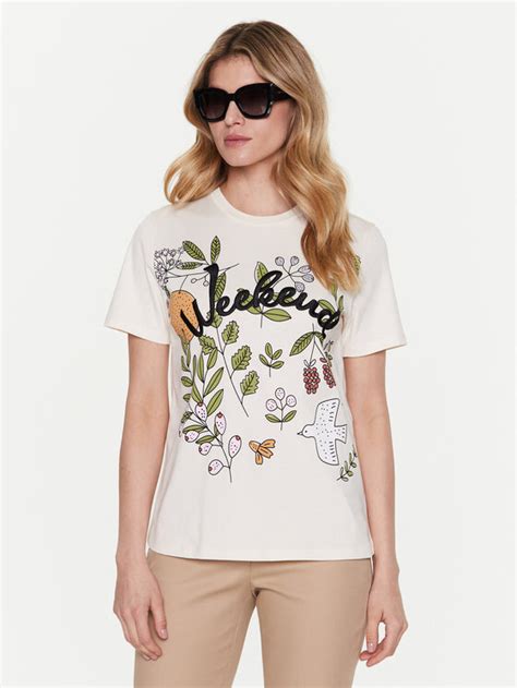 Weekend Max Mara T Shirt Talento Cru Regular Fit Modivo At