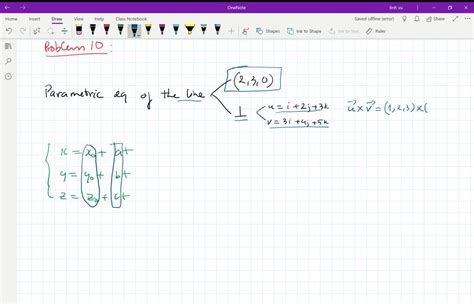 ⏩solved Find Parametric Equations For The Lines The Line Through