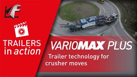 Faymonville Variomax Plus Trailer Technology For Crusher Moves Youtube