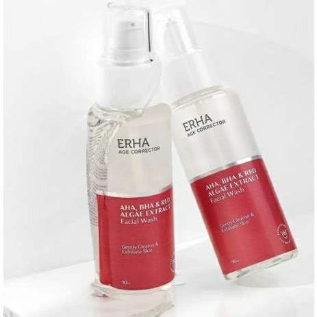 Jual ERHA AGE CORRECTOR AHA BHA RED ALGAE EXTRACT FACIAL WASH