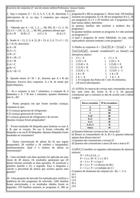 Pdf Exercicio De Conjuntos Dokumen Tips