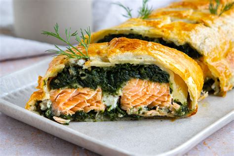 Lachs Im Bl Tterteig Mit Spinat Rezept Eat De