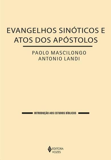 Livro Evangelhos Sinóticos e Atos dos Apóstolos Livros de Religião