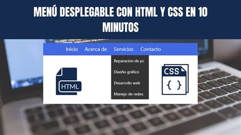 Men Desplegable Con Html Y Css En Minutos Youtube