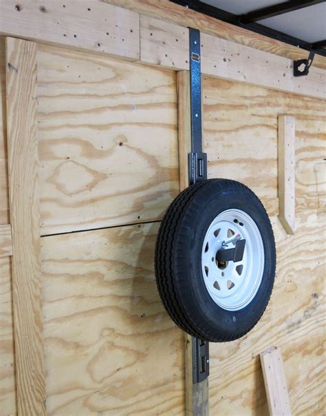 Rack'Em Spare Tire Mount for Enclosed Trailers RackEm Spare Tire Carrier RA-16