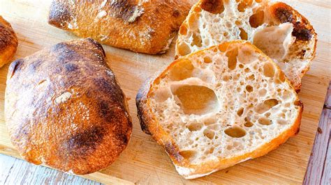 Ciabatta Br Tchen Mit Sauerteig Luftig Und Aromatisch Youtube