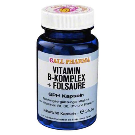 Vitamin B Komplex Folsäure GPH Kapseln 60 St bei APONEO kaufen