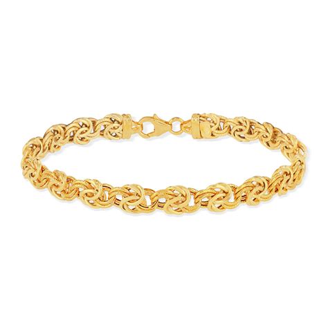 Bracelet Or Jaune Maille Royale Cm Maty