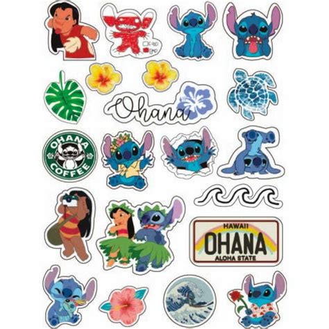 STICKERS WATERPROOF X20 STITCH KIME DECO MAYORISTA