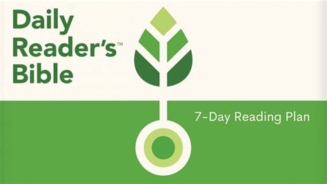 Daily Readers Bible 7 Day Reading Plan