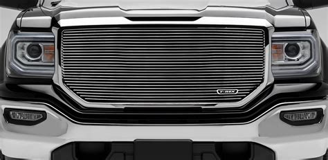 Sierra 1500 Grille 16-18 GMC Sierra 1500 W/O Logo Aluminum Polished ...