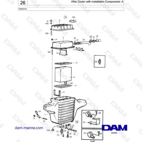 Volvo Penta Tamd A After Cooler With Installation Components A