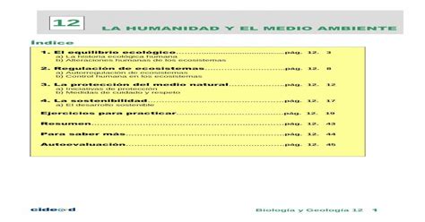 La Humanidad Y El Medio Ambiente · La Humanidad Y El Medio Ambiente 12 3 La Protección Del