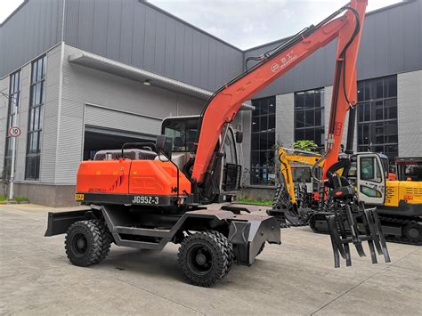 Long Boom Timber Wood Grapple Loader Based On Wheel Excavator