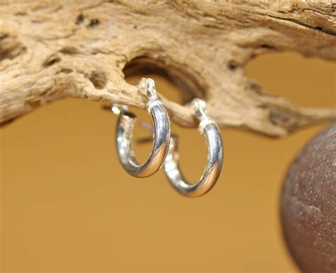 Sterling Silver Hoop Earrings Everyday Silver Hoops Sterling Hoops