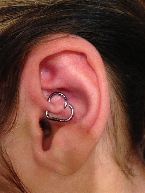 Heart Piercing For The Daith Heart Piercing Piercing Piercings