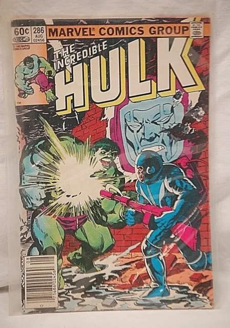 VINTAGE MARVEL COMICS The Incredible Hulk Volume 1 No 286 août 1983