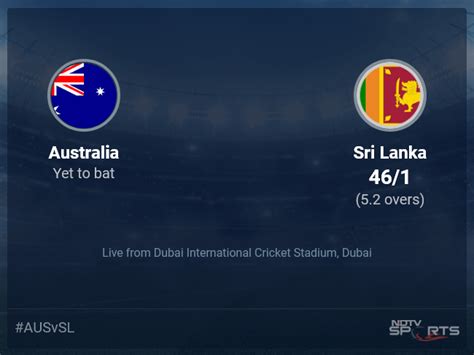 Australia vs Sri Lanka live score over Super 12 - Match 22 T20 1 5 updates | Cricket News