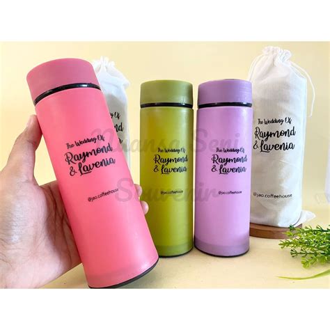 Jual Souvenir Botol Minum Warna Ml Termos Kaca Six Oup Botol Tumbler