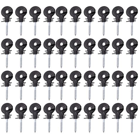 WADP 40Pcs Electric Fence Insulators Screw Electric Fence Ring