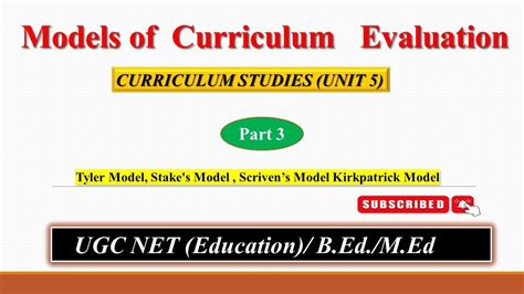 Scriven Model Kirkpatrick Model Models Of Curriculum Evaluation