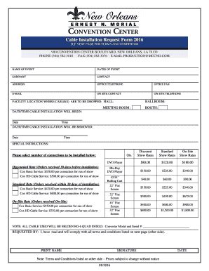 Fillable Online Production Cox Cable Request Form Without Digital