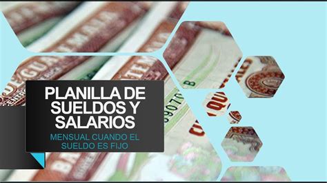 Planilla De Sueldos Y Salarios Mensual YouTube