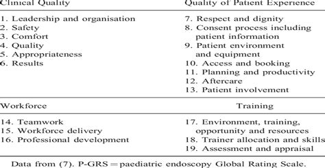 Paediatric Endoscopy Global Rating Scale Development Of A Q