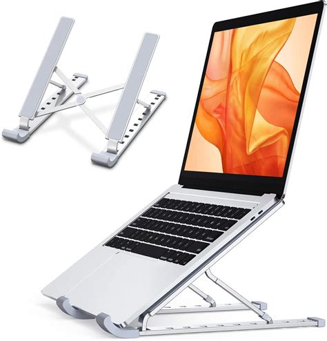 Glangeh Laptop Ständer Tragbar Aluminium Laptop Stand mit 9 stufige