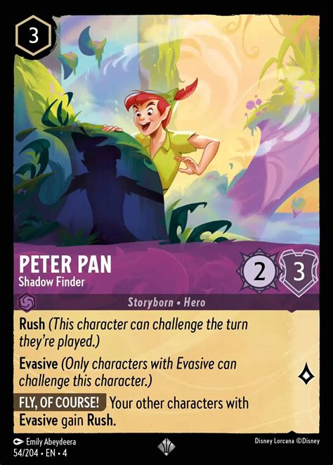 Peter Pan Shadow Finder Lorcana Card Lorcana Gg