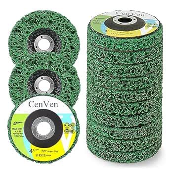 Cenven 10 Pack Strip Disc Stripping Wheel For Angle Grinder 4 5 X 7 8