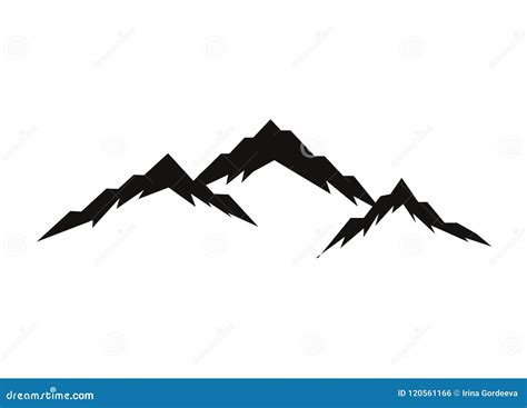 Mountain Silhouettes Overlook Vector Rocky Hills Terrain Vector