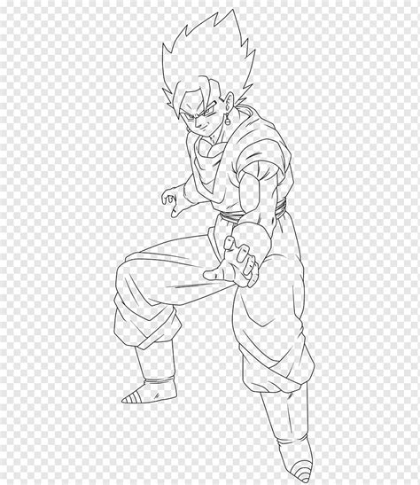 Vegeta Goku Majin Buu Desenho Vegerot Goku Ngulo Branco M O Png The