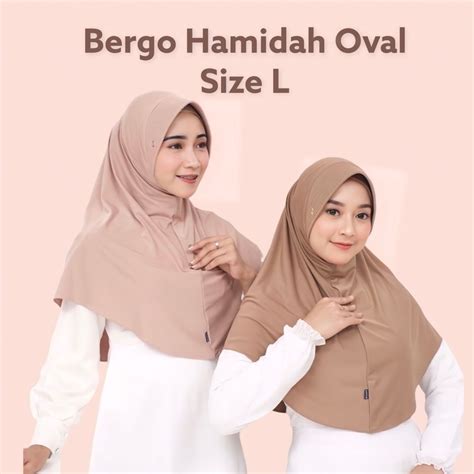 Jual Ori Hamidah Size L Bergo Hamidah L Bergo Jersey Menutup Dada