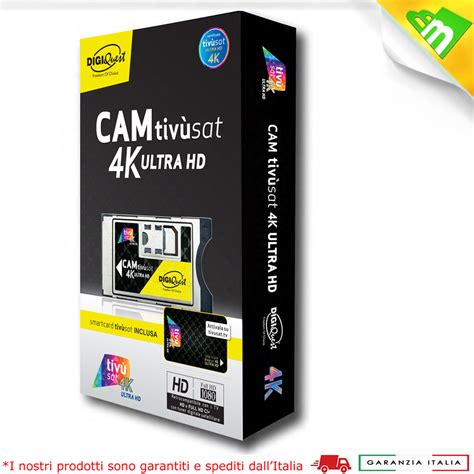 Cam Tivusat 4k Ultra HD Nuovo Modulo Cam Tv Sat 4k Con Smart Card Nera