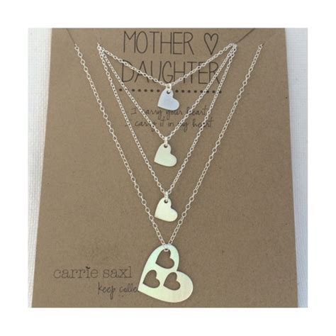 Mother Daughter Necklace Set Mother 3 Daughters Silver Etsy