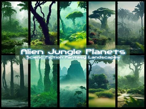 Artstation 8k Jungle Planet Landscapes Alien Worlds Science