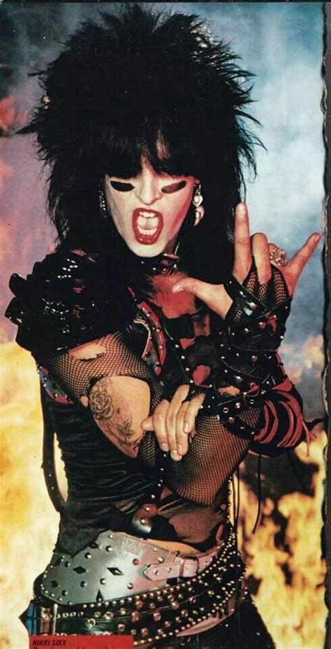 Nikki Sixx Of Motley Crue So Bad Ass And Awesome Hes Still Hot 80s Hair Bands 80s Bands