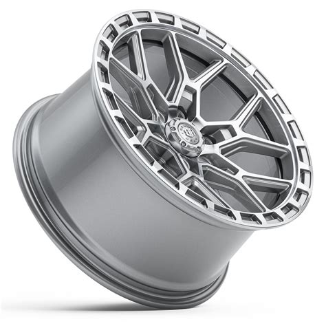 Black Rock Viper Silver Machined X X Wheel Only Cnc Wheels