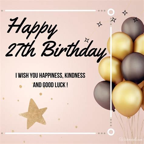 Happy 27th Birthday Cards and Images