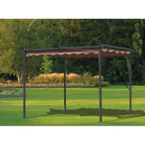 Pergola Tettoia Gazebo Acciaio Con Telo Retrattile Scorrevole Giardino