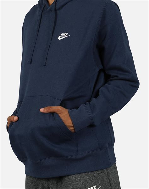 Nike Nsw Club Fleece Pullover Hoodie In Navy Blue For Men Lyst