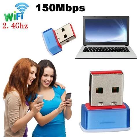 He M Mini Adaptateur Usb Wifi Adaptateur R Seau Sans Fil Carte