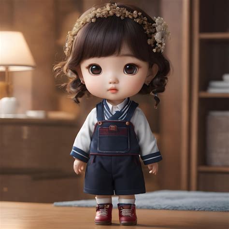 Premium Ai Image Cute Chibi Asian Baby With South Korean Style