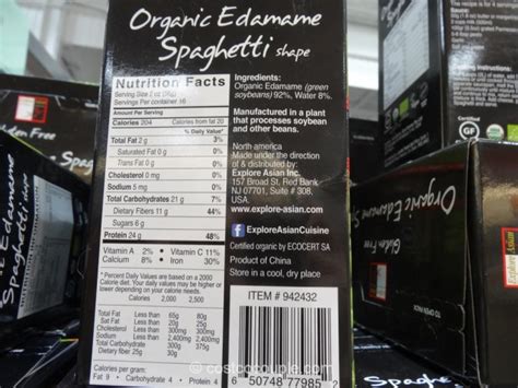 Organic Edamame Spaghetti