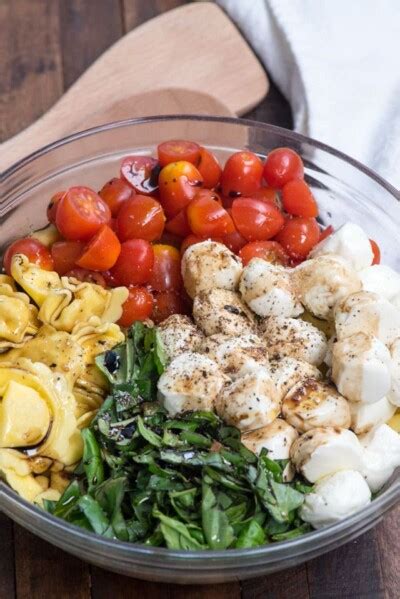 Tortellini Caprese Pasta Salad Crazy For Crust