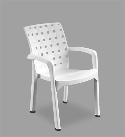 Buy Luxury Plastic Chairs In White Finish Set Of 4 At 4 OFF By